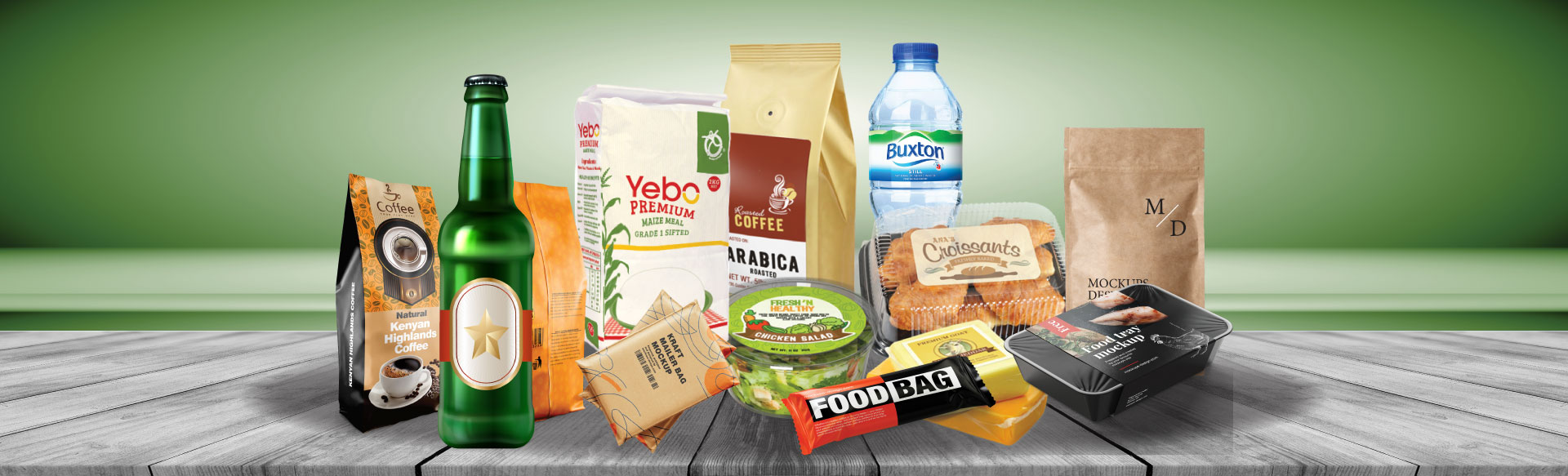 Creative design and prepress services showcasing packaging design